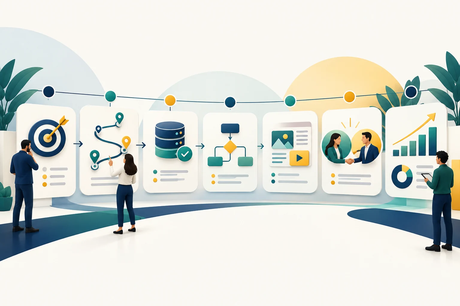 Etapas para implementar automação de marketing, do objetivo à análise de resultados