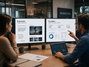 A generativa vs IA preditiva marketing